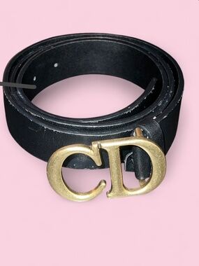Dior 30 Montaigne Saddle Belt Gold Hardware READ DESCRIPTION